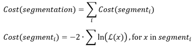 Segment cost formulas Segment cost formulas