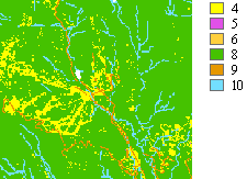 Reclassified land use Reclassified land use