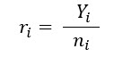Crude rate equation Crude rate equation