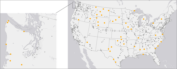 Local and global spatial outliers Local and global spatial outliers