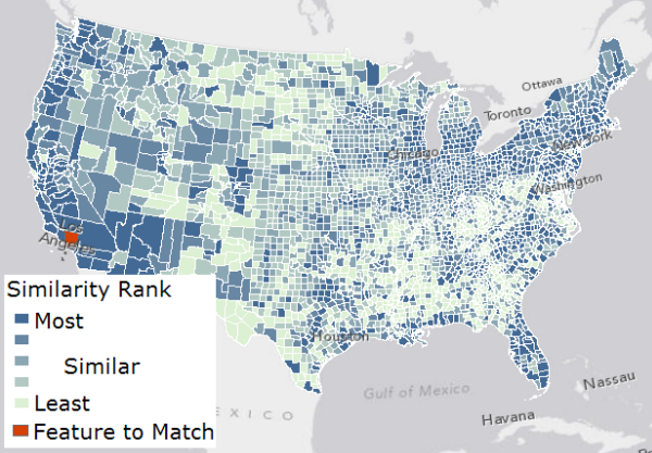 Ranked similarity map Ranked similarity map