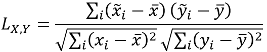 Global Lee's L formula Global Lee's L formula