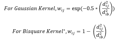 Kernel function equations Kernel function equations