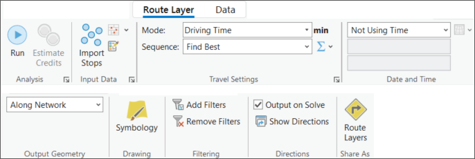 Share As Route Layer button Share As Route Layer button
