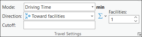 Travel Settings section Travel Settings section