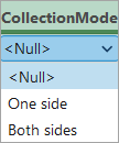 Domain value for collection mode Domain value for collection mode