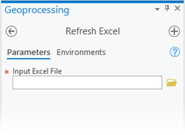 Refresh Excel geoprocessing tool Refresh Excel geoprocessing tool