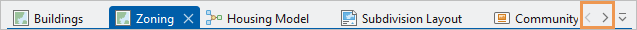 View scroll bars next to the titles of open views in a project View scroll bars next to the titles of open views in a project