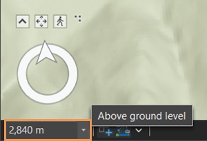 Height control in a scene view Height control in a scene view