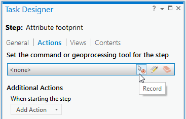 Load a command by clicking the Record or Edit button Load a command by clicking the Record or Edit button