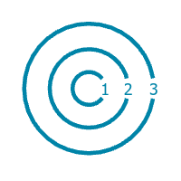 An example of the Concentric Circles rule option An example of the Concentric Circles rule option