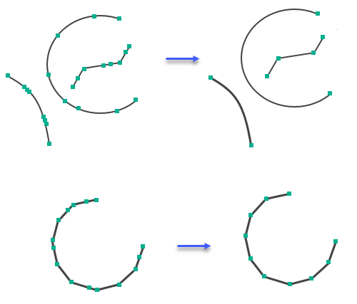 Simplify By Tangent Segments tool illustration