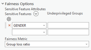 Fairness Metric parameter options for regression models