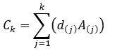 Equation for cumulative volume calculation