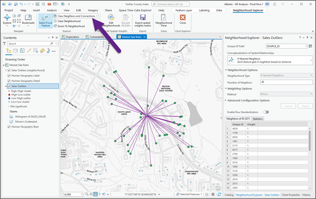 Neighborhood Explorer view options