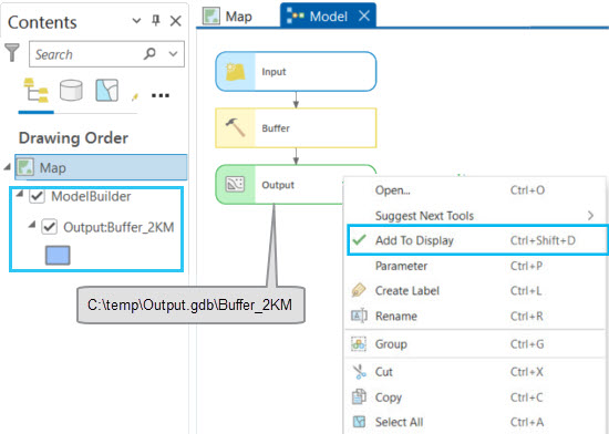 Add To Display option
