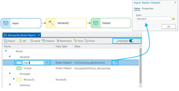 Edit button on the report