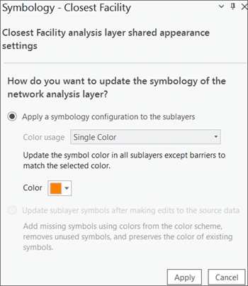 Apply single color symbology to the sublayers.