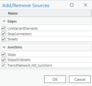 Add/Remove Sources dialog box