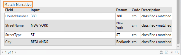 Match Narrative results in the Show Details pop-up