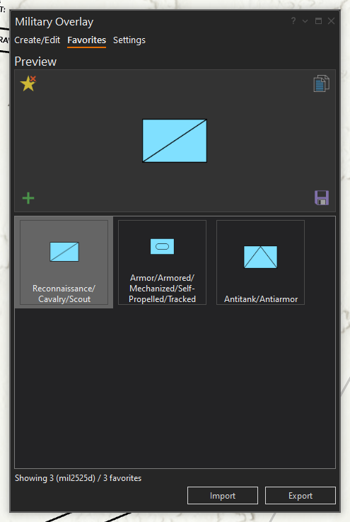 Military Overlay pane and controls—ArcGIS AllSource | Documentation