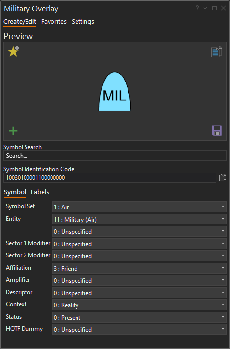 Military Overlay pane and controls—ArcGIS AllSource | Documentation