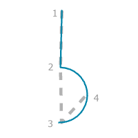 A construction guide for the Segment Then Half Circle rule option