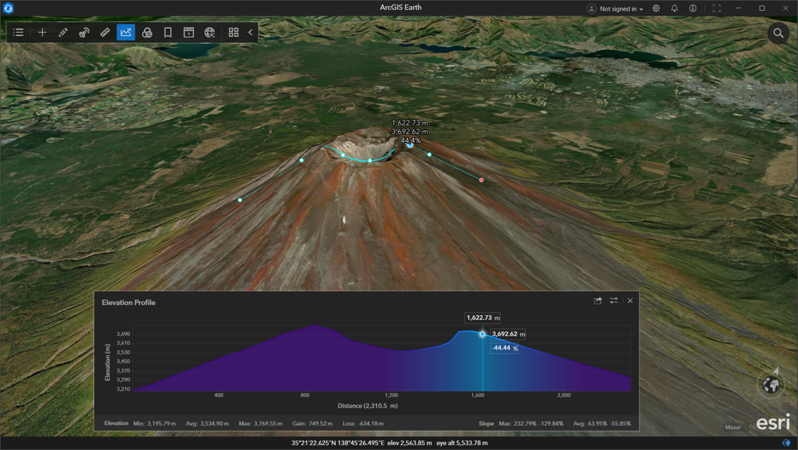 Elevation Profile illustration