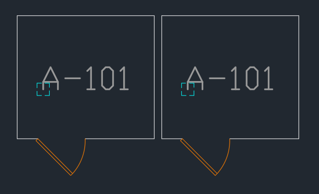 Two units sharing the same name marked by the check