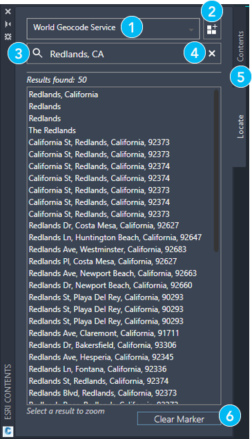 Locate pane elements