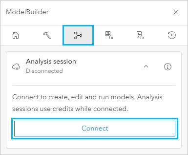 Connect to an analysis session