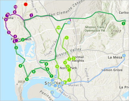 bekvemmelighed Omvendt Array Plan Routes (Map Viewer)—ArcGIS Online | Documentation