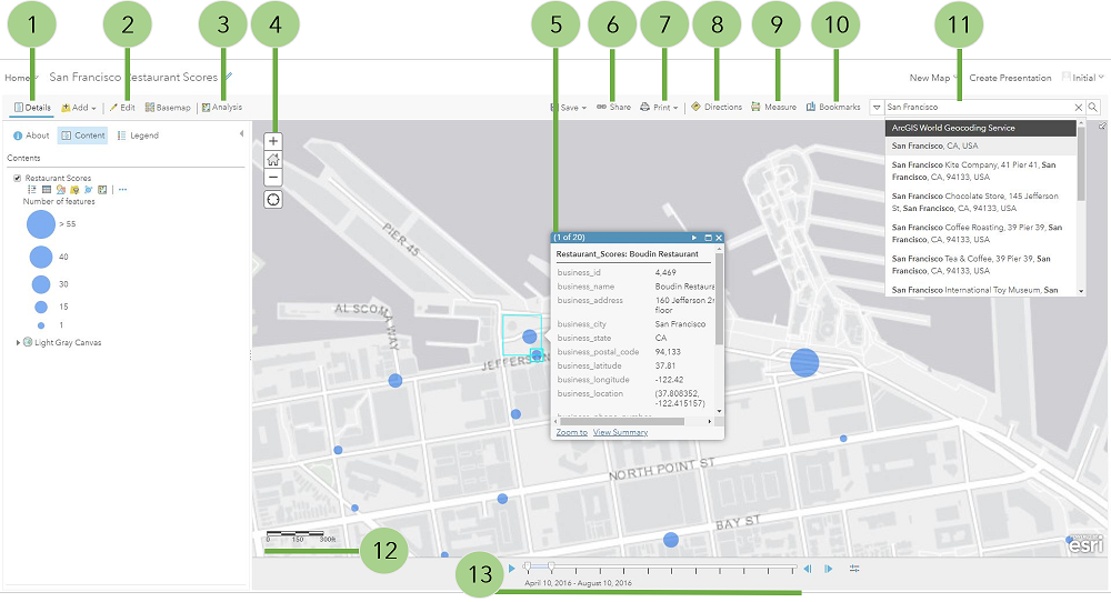 Get Started With Map Viewer Classic Arcgis Online Help Documentation