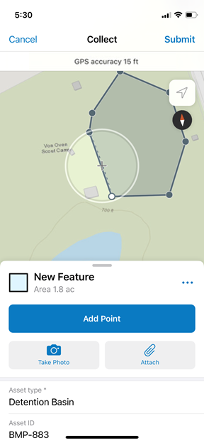 Add a BMP Boundary to the Stormwater Asset Collector map