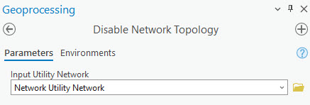 Disable Network Topology tool pane