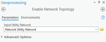 Enable Network Topology tool pane