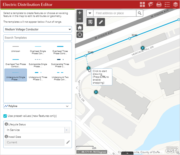 Add Image Snap the conductor to the transformer in the Electric Distribution Editor App