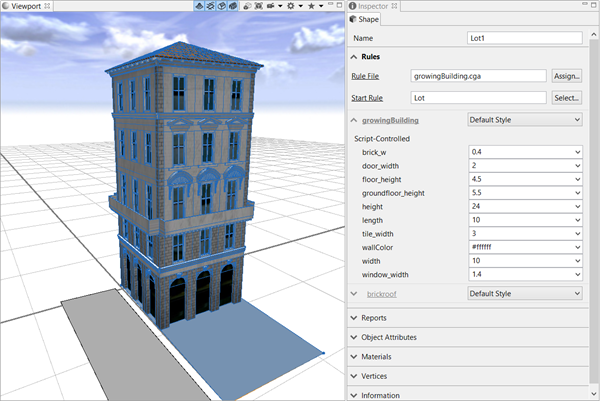 Building generated with unmodified attributes