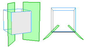Trim planes with shared edges