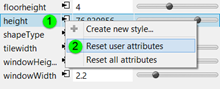 Reset user attributes