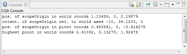 CGA code output