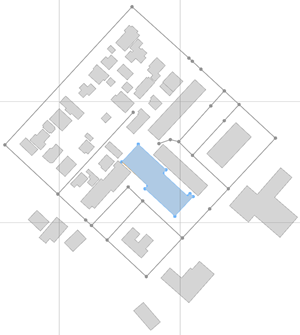 Selected shape for computing attributes