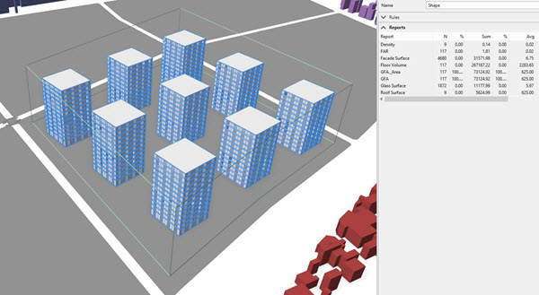 urban block with FAR=1.81