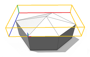 Pyramid roof built on L lot