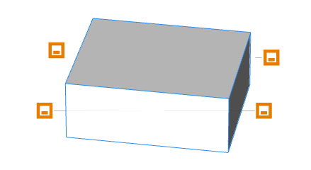 Clockwise from bottom right: extensionLines=scope, extensionLines=fade, extensionLines=off and extensionLines=silhouette