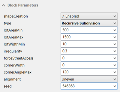 Block Parameters