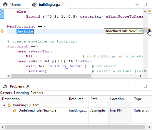 Rule file not defined