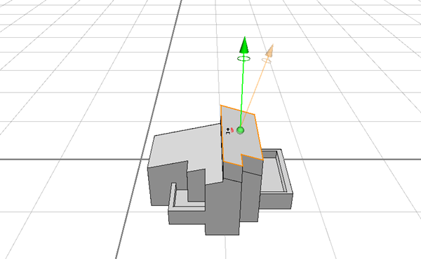 Modify the roof by editing using the Control key