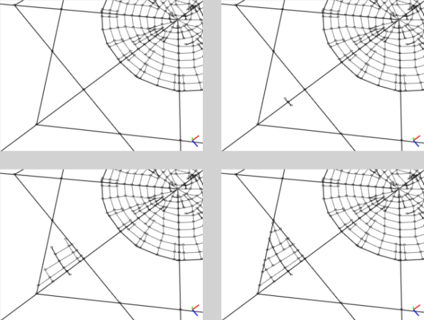 Complete network of streets