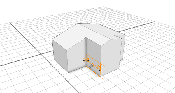 Create balconies with the rectangle tool